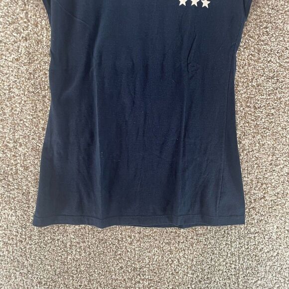 Speedo Shirt Womens Large Blue USA Swimming Kate Ziegler Cotton Casual Logo Crew - Picture 6 of 13
